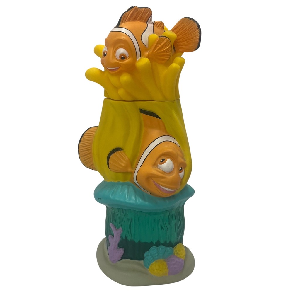 Rare Finding Nemo Bubble Bath Disney Pixar Vintage Empty Bottle 2003 Coral Reef